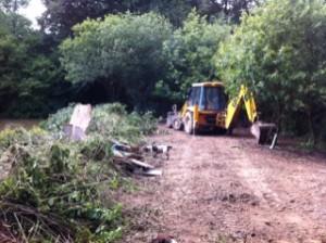 JCB clearing