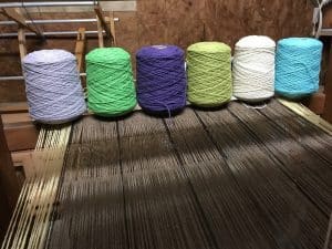 dyed wool yarn for weaving