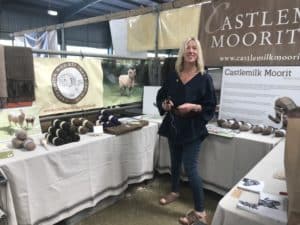 wool stall and Julia