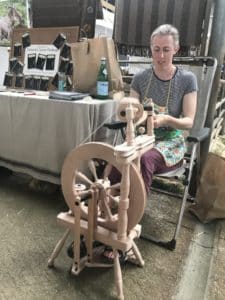 Heather spinning wool